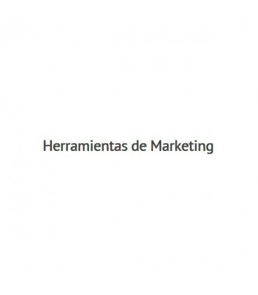 Herramientas de Marketing