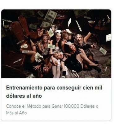 Entrenamiento 100 mil dolares al año